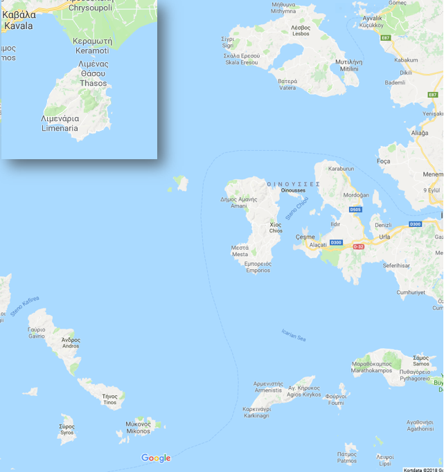 Kort græske øer